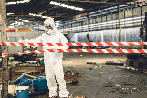 Professional Biohazard Cleanup technician working in Parkesburg, PA